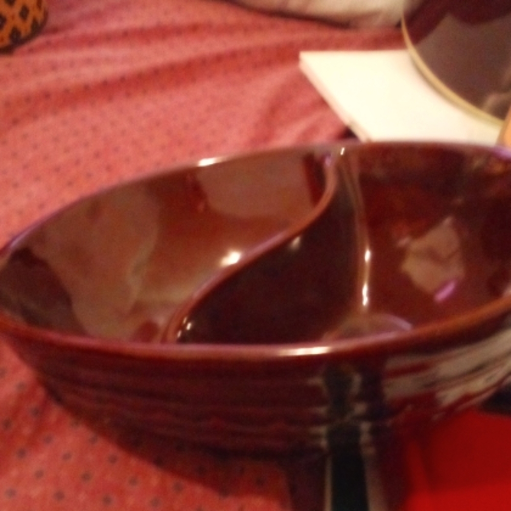 Provence Ruffled Bowl Designed By Gail Pittman striped Green